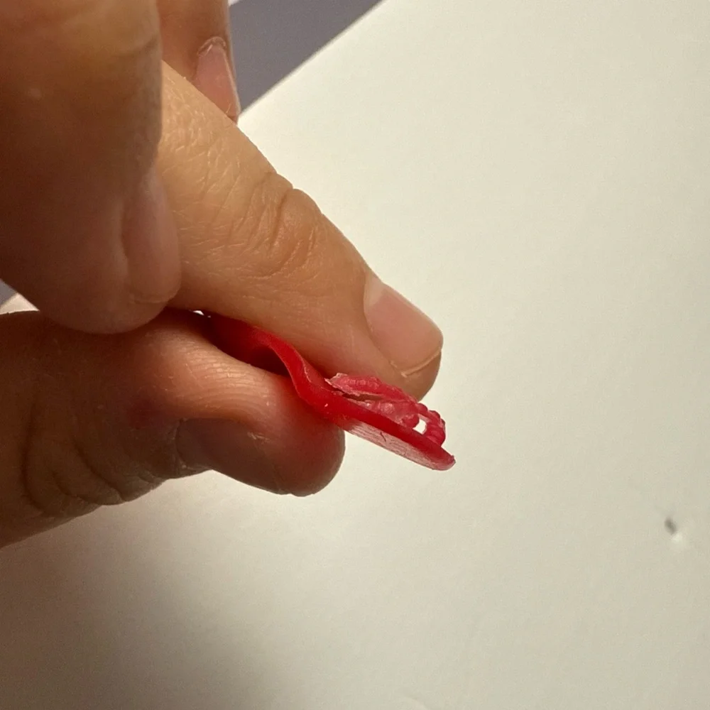 VTG Barbie Clone Red Slippers/Sandals‎ Hong Kong *FLAW*